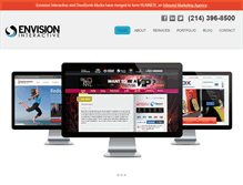 Tablet Screenshot of envisioninteractive.com